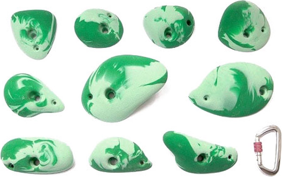 klimgrepen serie yabon, set van 10 - Zwart